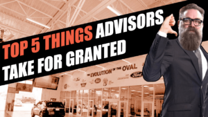top 5 things service advisors take for granted