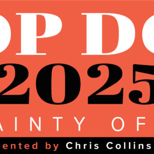 Top Dog 2025 event banner with bold text on an orange background.