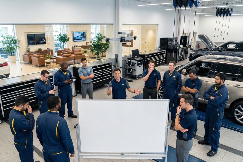 dealership service meetings