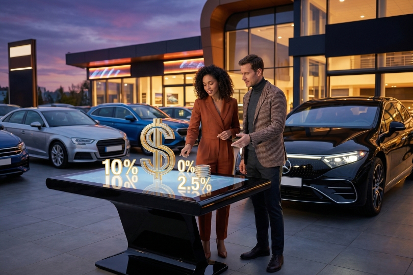 car dealer using dynamic pricing software to optimize dealership profit margins