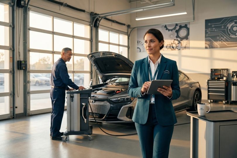 high-performing service advisor following daily habits and workflow system