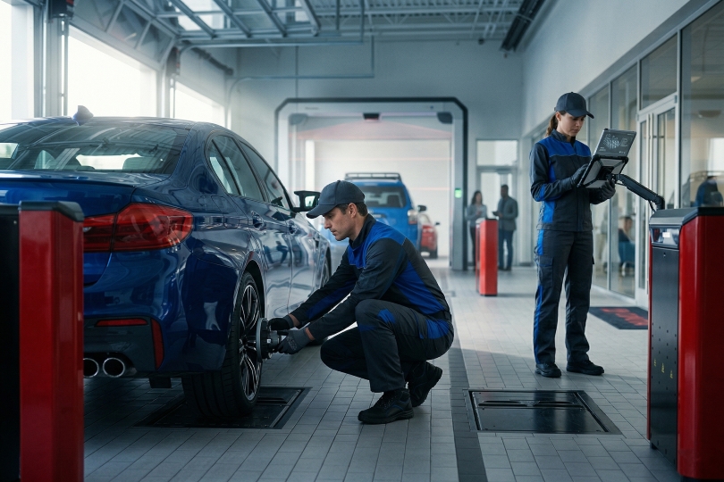 dealership service drive optimization through smart scheduling and digital dispatch tools