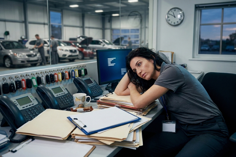 dealership service manager supporting burned out advisor to reduce staff turnover