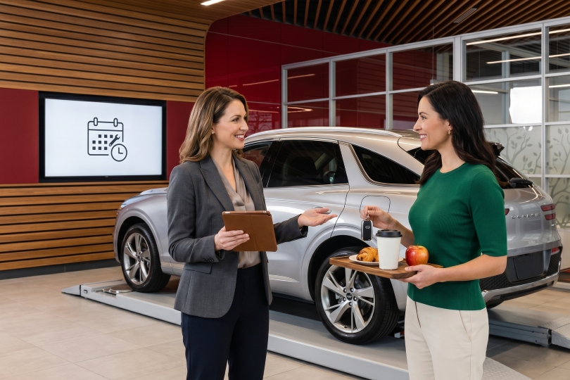dealership service team working to win back service customers through trust and outreach