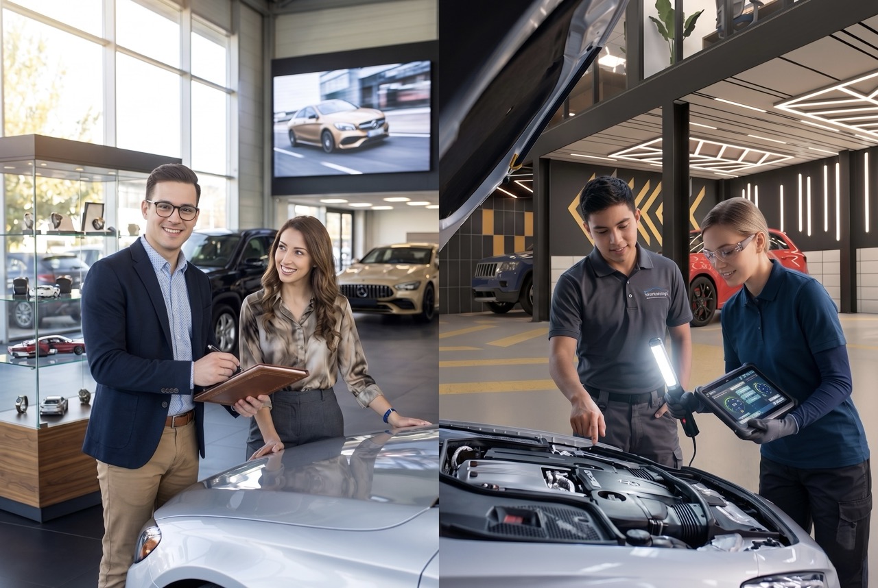 fixed vs variable ops balance illustrated on dealership performance and revenue dashboard