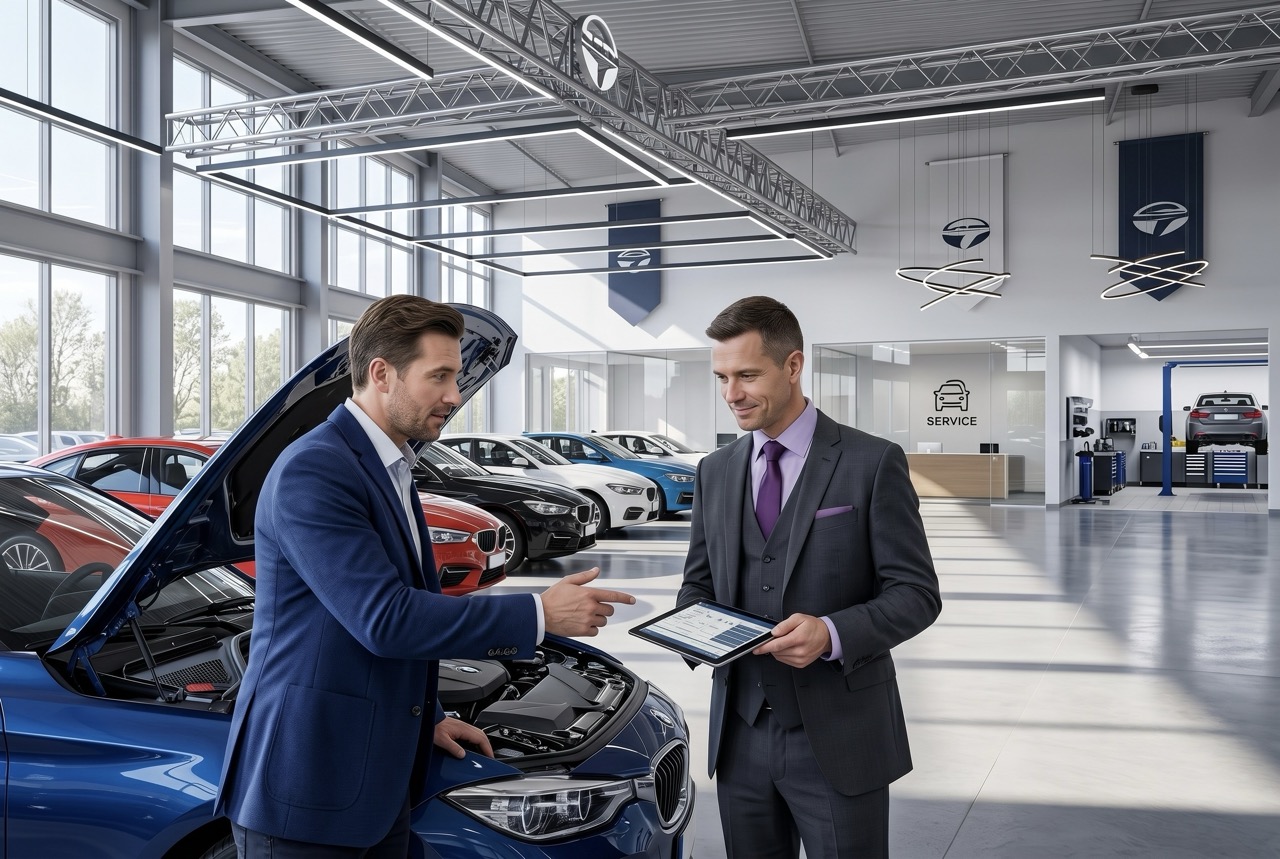 service absorption rate tracked on dealership fixed operations performance dashboard
