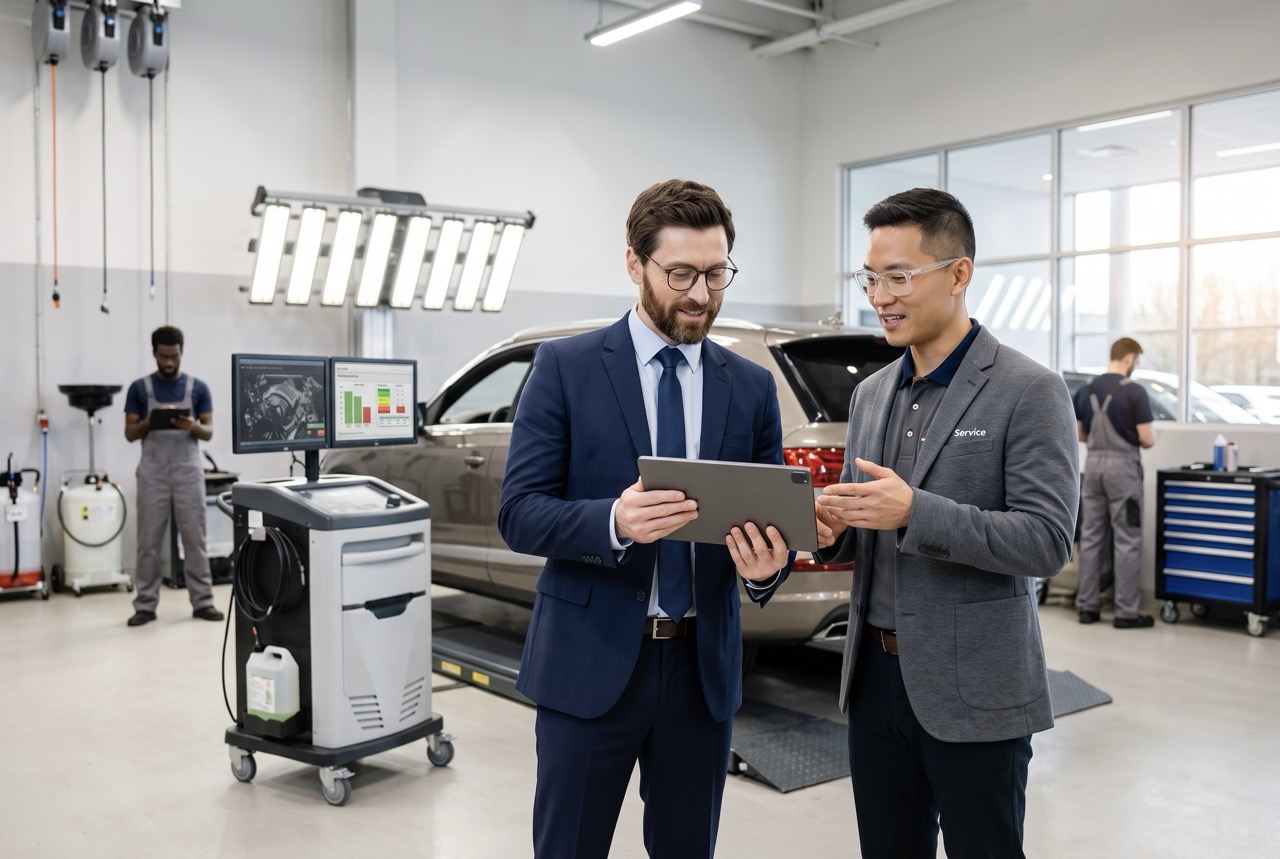 service revenue growth achieved through digital inspections and smart scheduling without hiring more technicians