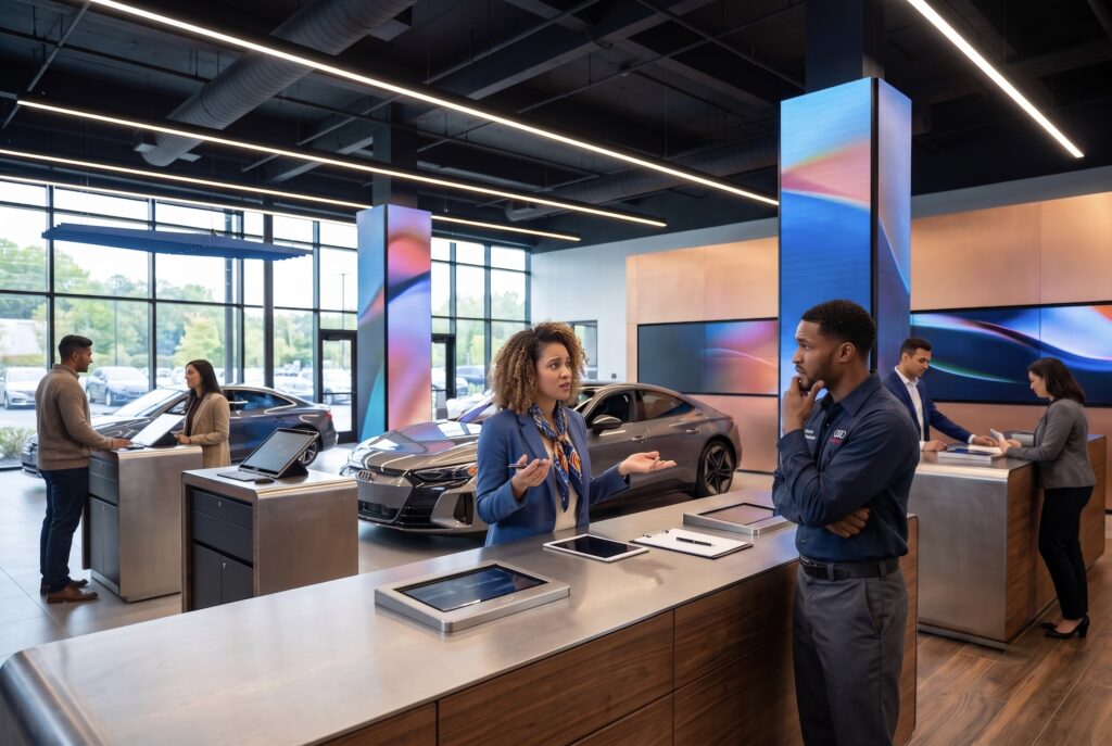 dealership leader replacing excuses with strong leadership language to improve service department culture