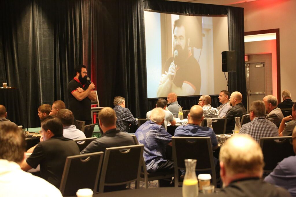 SDR Live Academy service advisor training during a live coaching session.